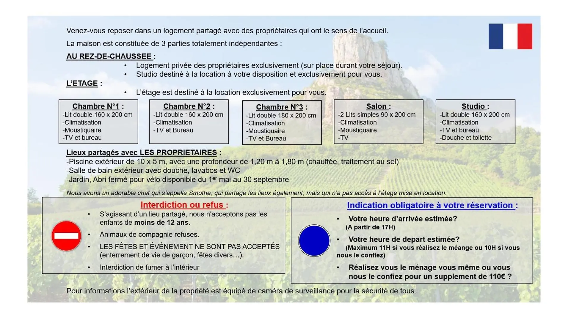 Logement Independant Chez L'Habitant Avec Piscine Commune Grieges